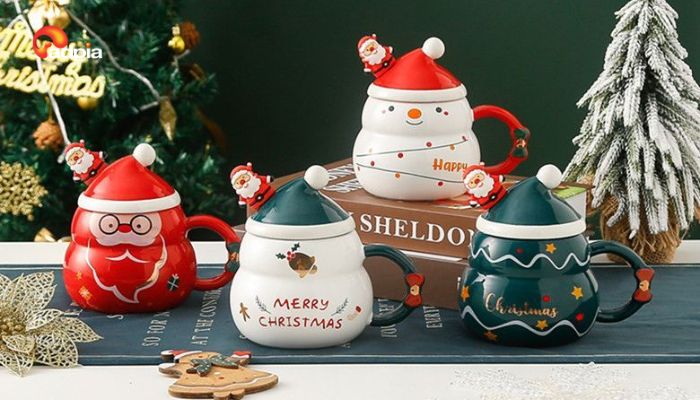 Kinh doanh cốc, ly, b&igrave;nh giữ nhiệt Gi&aacute;ng sinh